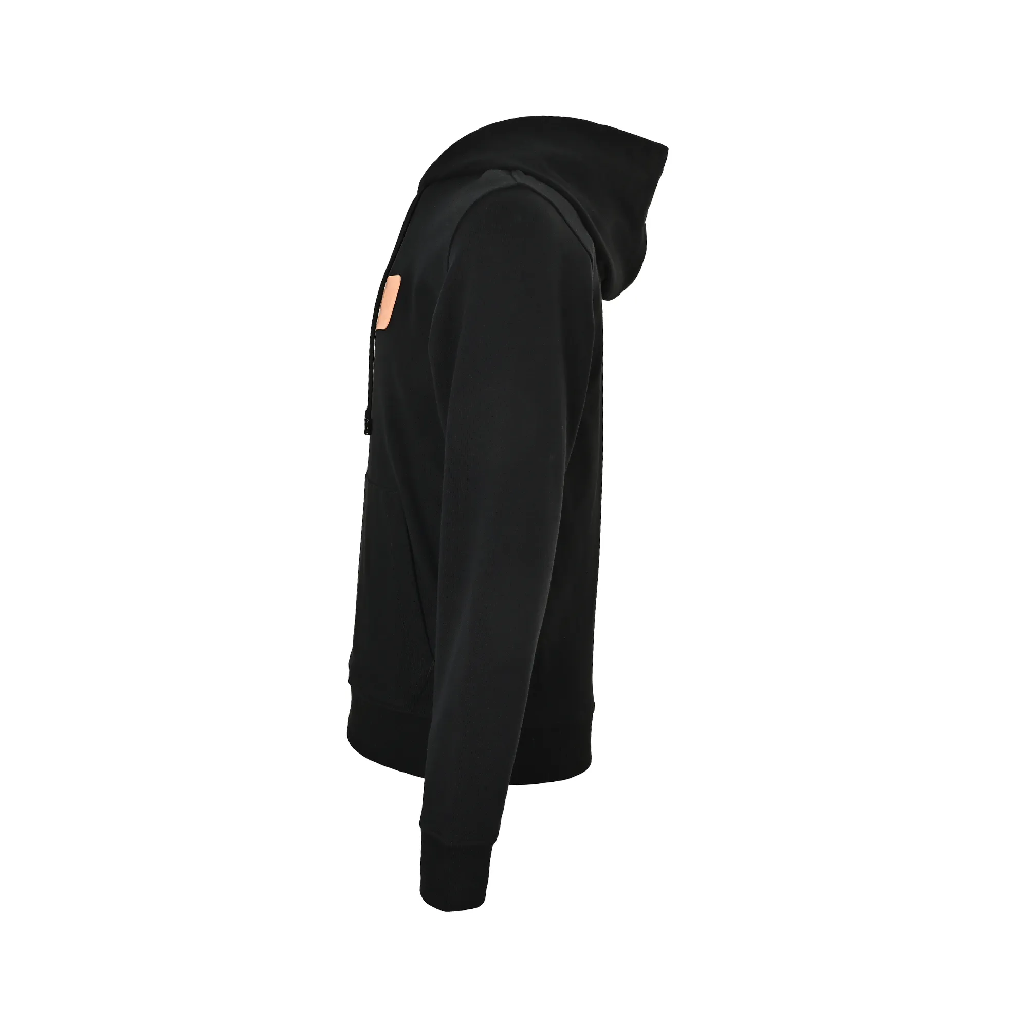 Louis Vuitton/Louis Vuitton embossed leather logo hooded sweatshirt